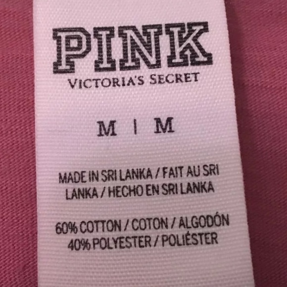 🚫SOLD🚫 VS PINK ringer tee - Picture 3 of 4